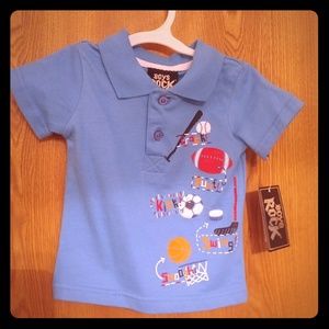 Little boys polo collared shirt sports